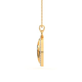 Gold Shinning Star Diamond Pendant